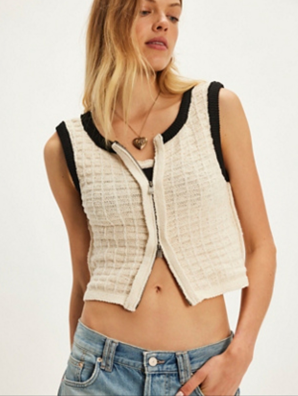 Free People Outback Sweater Vest Size L